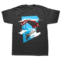 Funny Paragliding Vintage Jumping T Shirts Graphic Streetwear Short Sleeve Birthday Gifts Summer Style T shirt Mens Clothing XS-6XL