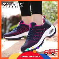 ZYATS รองเท้าลำลองแฟชั่นสุภาพสตรี,กีฬากลางแจ้งระบายอากาศที่สะดวกสบายรองเท้าผ้าใบแฟชั่น