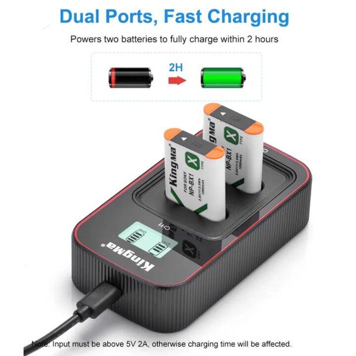 kingma-sony-np-bx1-1090mah-battery-and-lcd-dual-charger-kit-for-sony-rx100-m7-m6-m5-m4-m3-m2