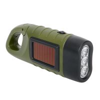 Portable Solar LED Torch Light Spotlight Torch Lantern Hand Crank Dynamo for Tent Outdoor Camping Mountaineering Flash Light