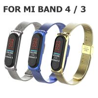 Mi Band 4 3 Wrist Strap Metal Stainless Steel Strap Bracelet Miband 4 Wristbands Pulseira Miband4 Strap For Xiaomi Mi Band 4 3 Smartwatches