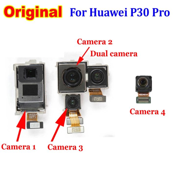【▼Hot Sales▼】 nang20403736363 กล้องด้านหน้าด้านหลังสำหรับ P30pro Huawei P30 Pro Vog-L09 Vog-L29 Vog-L04หันหน้าหลักโมดูลกล้องชิ้นงอสำหรับเปลี่ยน
