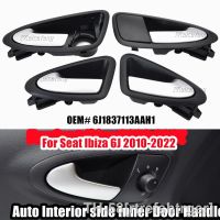 ☈◄ Left/Right Inner Door Handles ABS Car Interior Black Door Handles For Seat Ibiza 6J 2010-2022 6J1837113A 6J1837114A 6J4839113A