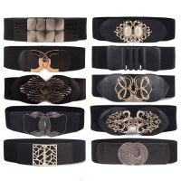 35 Styles 2021 Trendy Wide Belt for Women Solid Casual Fashion Waistband Retro Wild Metal Buckle Leather Corset Belt Female DIY