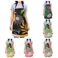 nordic Aesthetic Women kitchen apron kids original Children Waterproof girl princess waiter work apron oil proof boho plant Aprons