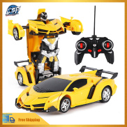 Autobots 2 In 1 Electric RC Car Transformation Robots Children Boys Toys