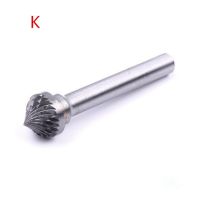 1Pcs 6Mm Shank ทังสเตนเหล็ก Solid Carbide Burrs สำหรับโรตารี่ Burrs เครื่องมือเจาะ Bit สำหรับ Deburring ขัด12มม.