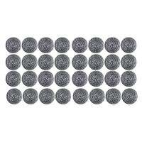 32 PCS Stainless Steel Sponges Scrubbers, Utensil Scrubber Scouring Pads Ball for Removing Rust Dirty Cookware Cleaner