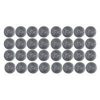 32 PCS Stainless Steel Sponges Scrubbers, Utensil Scrubber Scouring Pads Ball for Removing Rust Dirty Cookware Cleaner