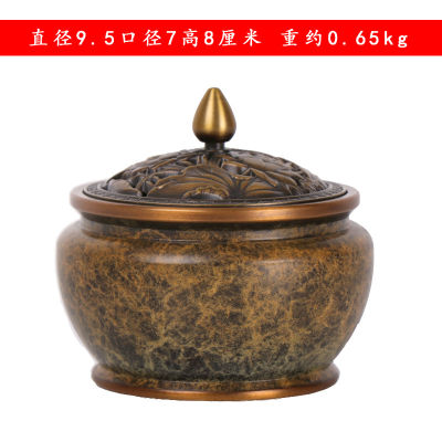 100% Authentic ทองแดงบริสุทธิ์ Lotus ธูป Xuande ธูป Burner ตกแต่งบรอนซ์งานประดิษฐ์ตกแต่งบ้านพระพุทธรูปทิเบต