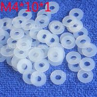 M4x10x1 White 100pcs Nylon Washer Plastic Flat Spacer Washer Thickness circular round Gasket Ring High Quality circular