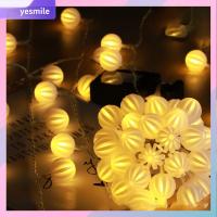 YESMILE 8โหมด ไฟเส้น LED ไฟประดับตกแต่ง พลังงานแสงอาทิตย์พลังงานสูง ไฟลูกบอลกลม ที่มีคุณภาพสูง สีขาวอบอุ่น โคมไฟนางฟ้า งานเลี้ยงแต่งงานปาร์ตี้