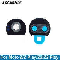 Aocarmo สำหรับ Motorola Moto Zz เล่นZ2Z2เล่นด้านหลังกลับกล้องเลนส์แก้วส่วนทดแทน