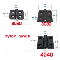 2pcs  Aluminum profile plastic nylon hinges 2020 3030 4040 meter joint section connector door and window  Power Points  Switches Savers