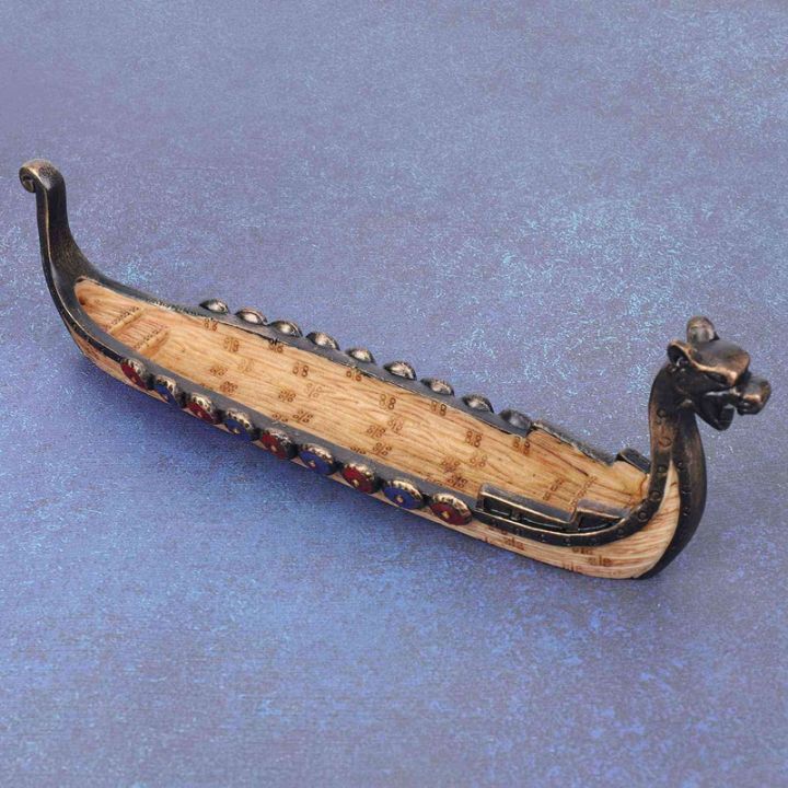 4x-dragon-boat-incense-stick-holder-burner-hand-carved-carving-censer-ornaments-retro-incense-burners-traditional-design