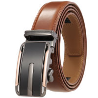 【COD/Ready Stock】Men Belt Mens Leisure Business Genuine Leather Belt High Quality 3.5cm Automatic Buckle Belt for Men 105-125cm