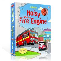 Usborne เสียงรบกวน Wind Up Fire Engine ซาวด์ของเล่นกระดาษแข็งหนังสือเด็กความรู้ความเข้าใจตัวแปลงความเร็วสูงสมุดวาดภาพระบายสีสำหรับเด็ก2-6ปีการเลี้ยงดู Interactive ผู้ปกครองหนังสือเด็ก Story