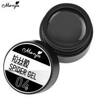 Monja 4สี Spider UV Gel Nail Art Polish Varnish Lines Design Creative Painting Wire Drawing Gel DIY Manicure Decoration