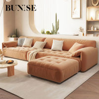 Bunise โซฟารับแขก Technical Fabric โซฟาโมดูลาร์ สำหรับอพาร์ตเมนต์ 300 x 100 x 78 ซม BU01