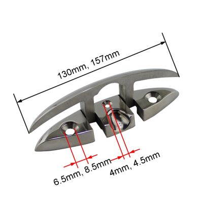 56 Inch Stainless Steel Cleat Marine Hardware Foldable Boat Cleats Folding Deck Mooring Cleat Boat Accessories Parts