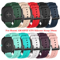 20มม. สายนาฬิกาข้อมือซิลิโคนสำหรับ Huami Amazfit GTS/GTS 2/GTS 3 /Gts 2e /Gts 4 Min/gtr 42มม. /Bip/bip S/bip S /Bip Pace Lite นาฬิกาข้อมือแบบสมาร์ทสายรัดข้อมือกีฬา