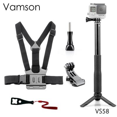 for Gopro hero 7 6 5 4 3 Monopod Tripod Chest Strap Belt J-Hook Buckle Wrench For SJCAM for SJ4000 for Xiaomi for Yi VS58