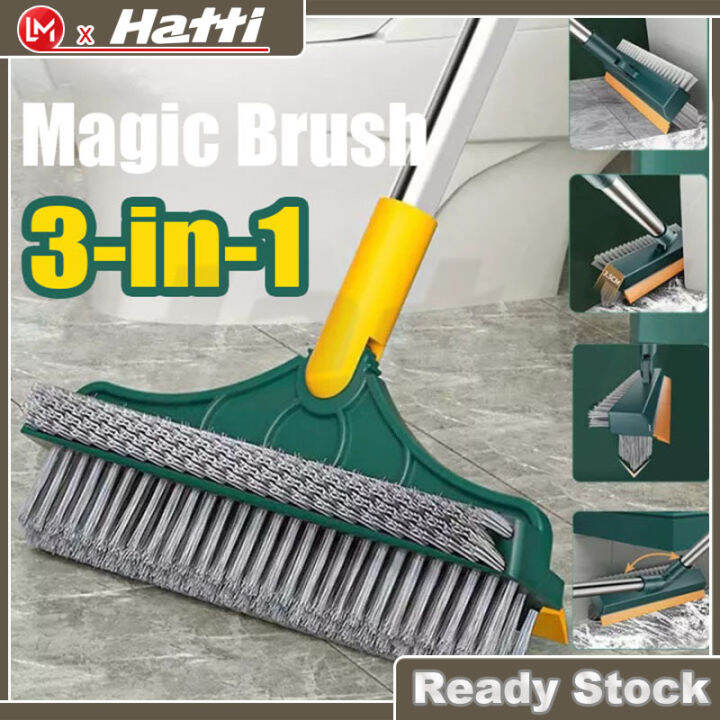 HATTI 3in1 Magic Broom Penyapu Lantai Floor Cleaning Brush Gap Scrub ...