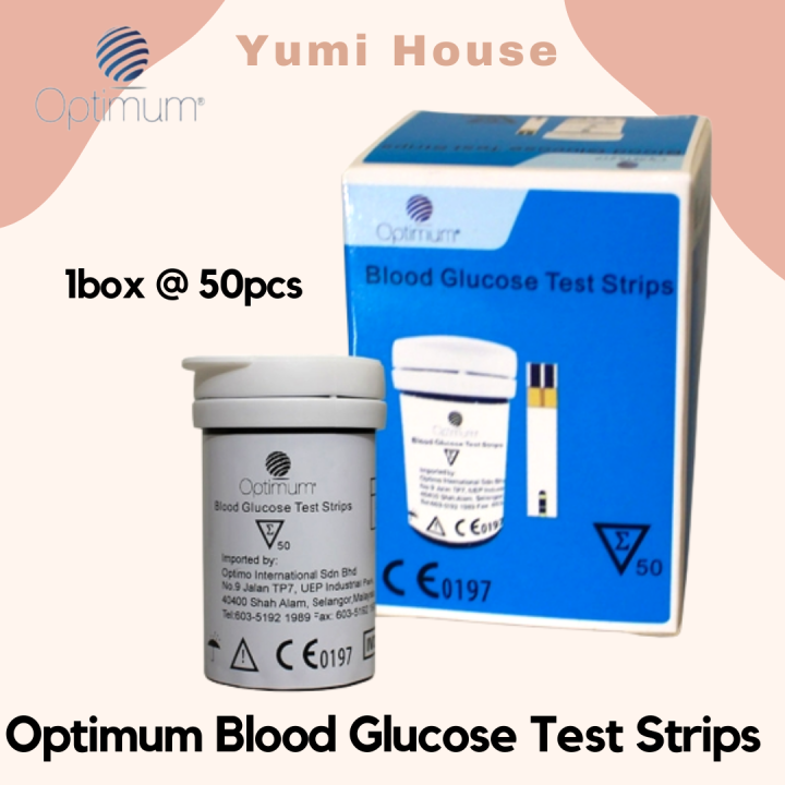 optimum blood glucose test strips