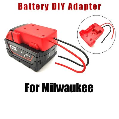 【YF】 Battery Adapter For Milwaukee M18 Li-Ion Power Tool Converter 12 AWG Wires Connector Conversion