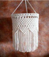 โคมระย้าโคมไฟเพดานแบบมีพู่ห้อยทำจากผ้า Macrame โคมระย้ามีพู่ห้อยประดับพรมทอแขวนผนังด้วยมือสำหรับแขวนในงานแต่งงาน