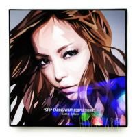 Namie Amuro #2 นามิเอะ อามุโระ นักร้องญี่ปุ่น​ J-pop รูปภาพ​ติด​ผนัง​ pop art​ พร้อมกรอบแและที่แขวน กรอบรูป​​ ของขวัญ รูปภาพ​ ของแต่งบ้าน