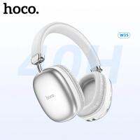 HOCO W35 Hifi หูฟังไร้สายบลูทูธ5.3 40มม. ชุดหูฟังแฮนด์ฟรีเล่นเกมหูฟังสำหรับฟังเพลงเล่นกีฬารองรับพร้อมไมโครโฟน J28 TF การ์ด AUX