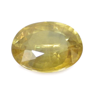 พลอย แซฟไฟร์ บุษราคัม ธรรมชาติ แท้ ( Natural Sapphire ) 1.84 กะรัต