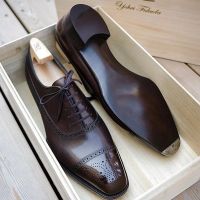 Oxfords Shoes for Men Brown Black Business Lace-up Pu Office Brogue Dress Shoes Zapatos De Vestir Hombre Mens Shoes