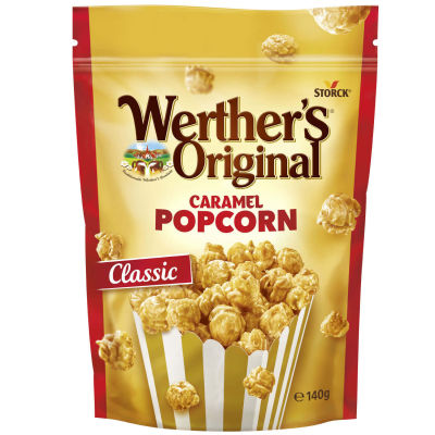Werthers Original Caramel Popcorn ( รส Classic ) 140 กรัม ป๊อปคอร์นขายดีที่สุดในเยอรมัน