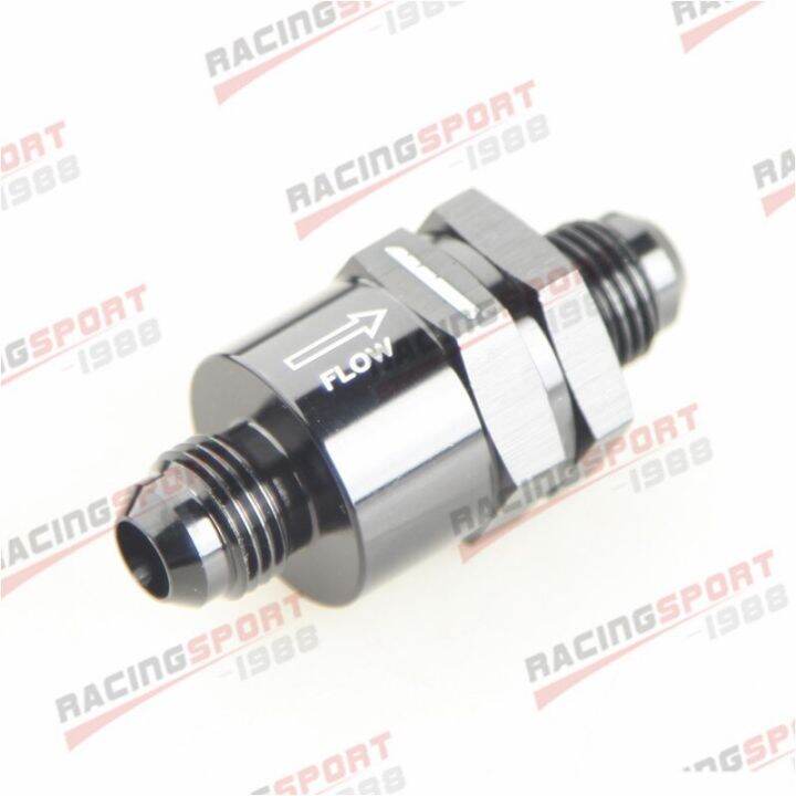 an6-6an-อลูมิเนียมวาล์วตรวจสอบวาล์วการใช้-efi-fitting-adapter-สีดำ