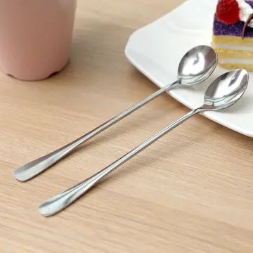 Stainless Steel Coffee Square Head Spoon Long Handle Tea Spoons