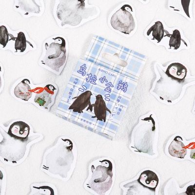 46 pcs/box Happy little penguin Decorative Stationery mini Stickers set Scrapbooking DIY Diary Album Stick Lable Stickers Labels