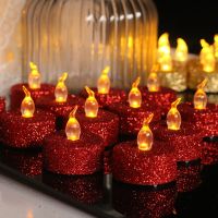 Christmas Decoration Led Candle Lights Wedding Atmosphere Decoration Electronic Tea Wax Wholesale Halloween Decoration for Home