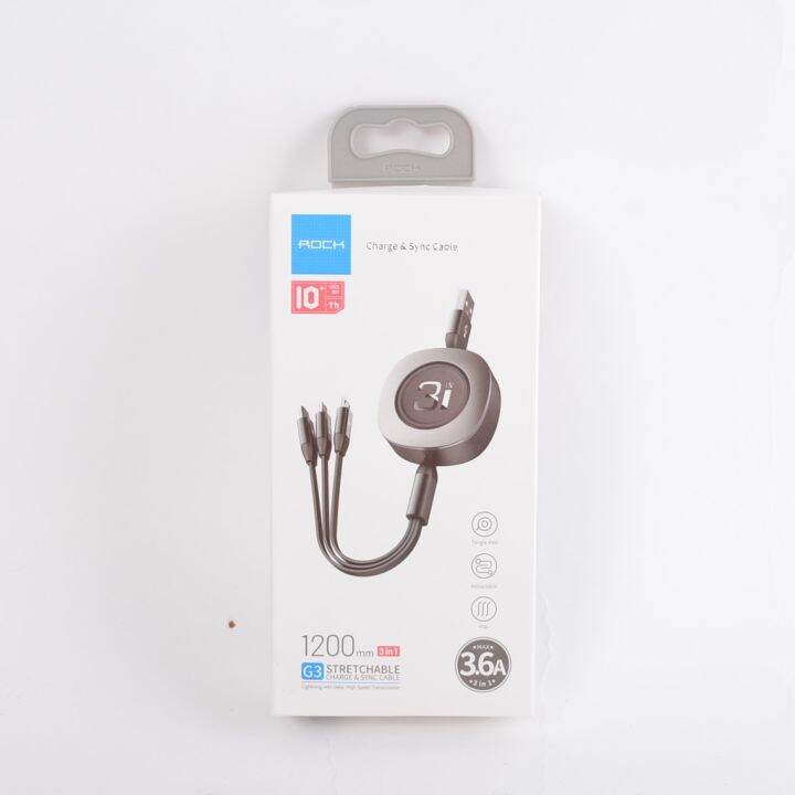 best-seller-rock-3in1-g3-rcb0738-3-6a-1200mm-stretchable-ที่ชาร์จ-หูฟัง-เคส-airpodss-ลำโพง-wireless-bluetooth-คอมพิวเตอร์-โทรศัพท์-usb-ปลั๊ก-เมาท์-hdmi-สายคอมพิวเตอร์