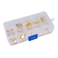 18Pcs Adapter SMA / RP-SMA to SMA / RPSMA Male Plug amp; Female Jack Straight amp; Right Angle RF Coaxial Connector