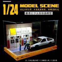 Kameikaku 1:24 Fujiwara เต้าหู้ร้านฉาก Takai หุ่น 1:1AE86 จำลองล้อแม็กรถยนต์รุ่น