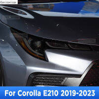 สติกเกอร์ป้องกันไฟหน้ารถสำหรับ Corolla E210 2019-2023สติกเกอร์ TPU สีดำรมควันป้องกันรอยขีดข่วนฟิล์มป้องกัน