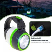 LED USB Rechargeable Camping Light Multifunction Waterproof 3 Mode Desk Lamp For Outdoor Hiking Home