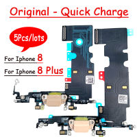 8 Plus Mengecas Kabel Flex Data,Kabel Asal 5 Pcslot Dikrofon Mengecas Dok Jack Port คอนเนคเตอร์