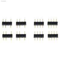 ✲♣△ 10PCS LED Connector Adapter 3Pin 4Pin Needle Male Type Double Connector For RGB 3528 5050 Led Strip Light