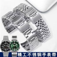 SEIKO Seiko No. 5 นาฬิกาพร้อมสายเหล็กเดิม Green Water Ghost ชายน้ำผีค็อกเทลไฟ Kinetic Energy ประกันหัวเข็มขัดโรงงานเดิม