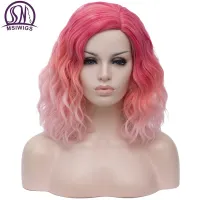 two tone pink wig