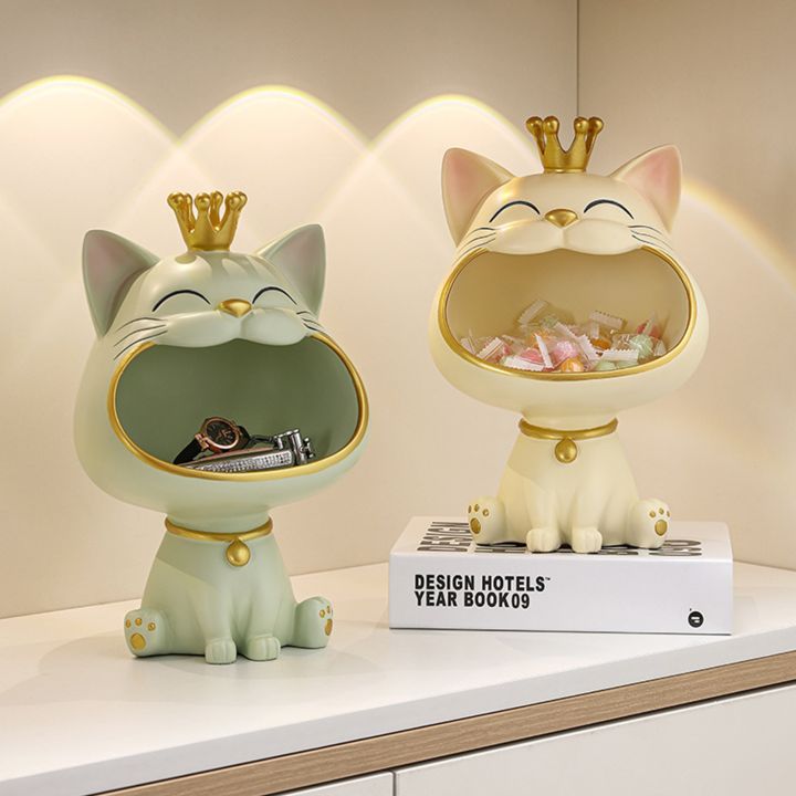 cc-cats-figurine-big-mouth-storage-cartoon-resin-sculpture-chocolates-basket-office