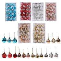 Boxed Set of Plastic Electroplated Christmas Balls Christmas Tree Creative Decoration Gift Christmas Ball Decoration Props